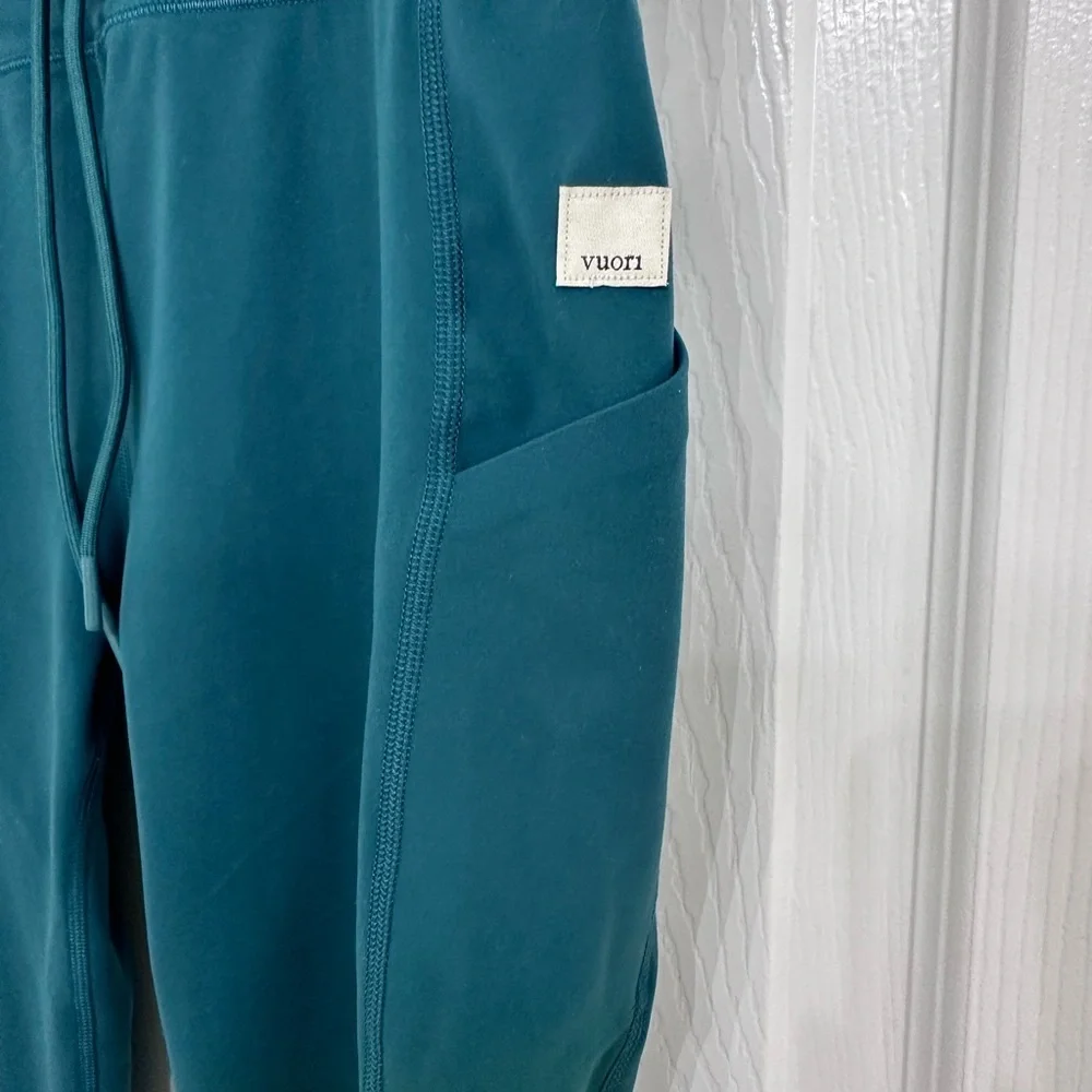 Vuori Teal Leggings with Pockets - Picture 2 of 5